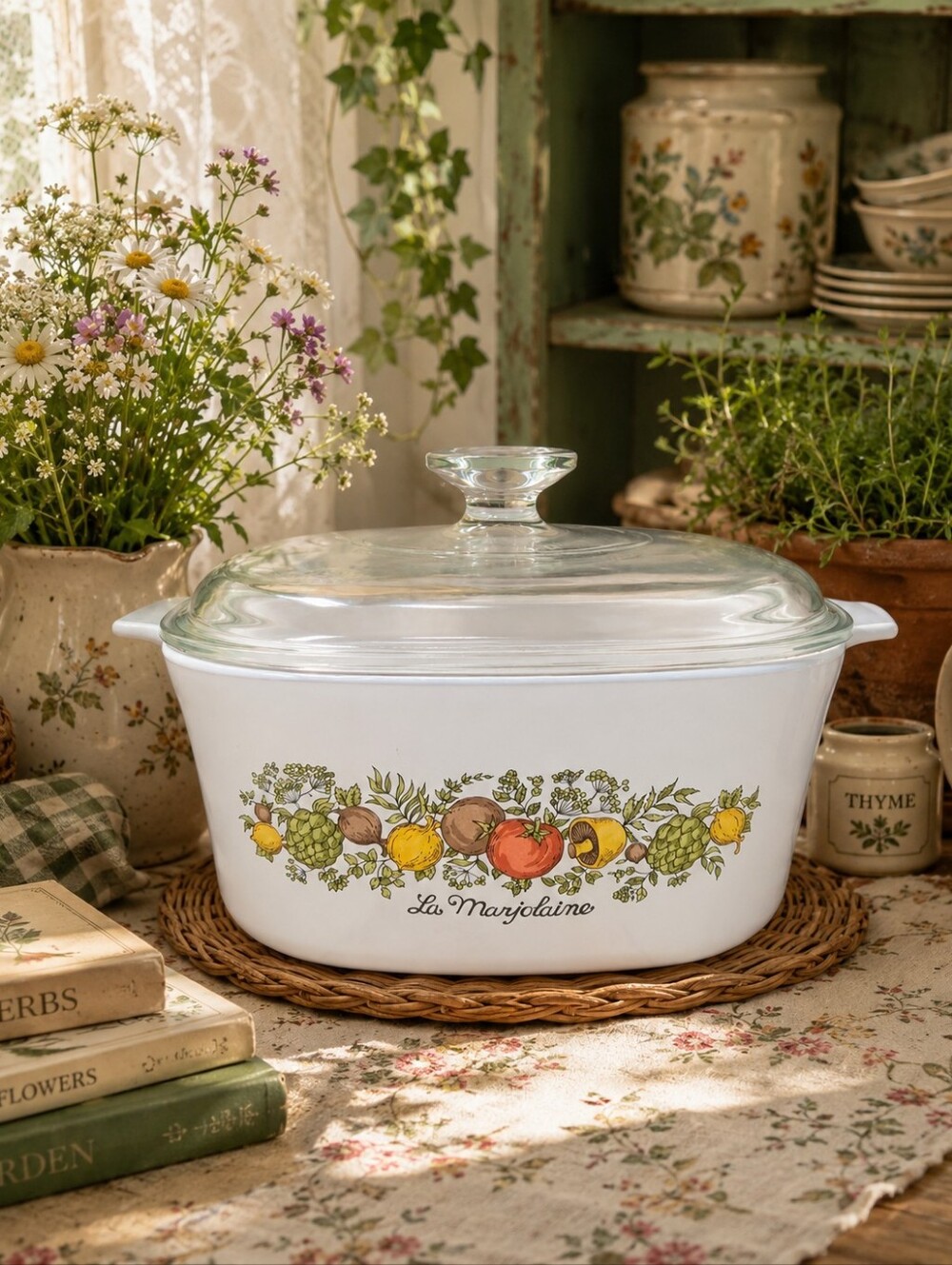Corning Spice of Life La Marjolaine 3 Quart Casserole W/Lid